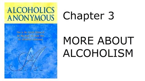 Big Book of Alcoholics Anonymous, the chapter There is a solution. . Aa big book chapter summaries
